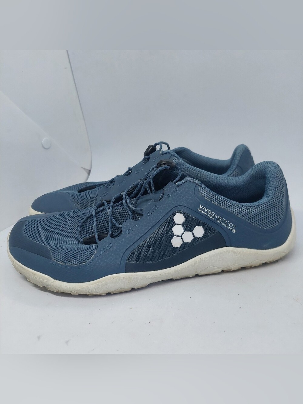 Vivobarefoot Primus Trail II FG Womens Sz 39 US 8 Trail Running Shoes Navy Blue
